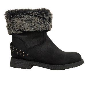 Garvalin Winter Unisex Casual Shoes Boots Size 9 Black Suede Zipper Warm